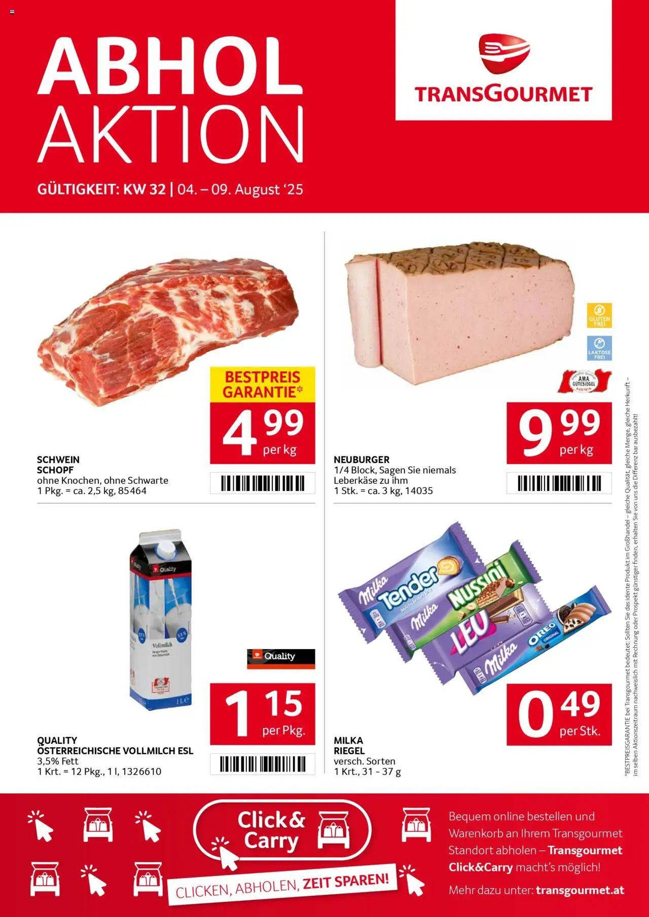  Transgourmet Flugblatt ab (03.08.2025 - 09.08.2025) - Seite 1